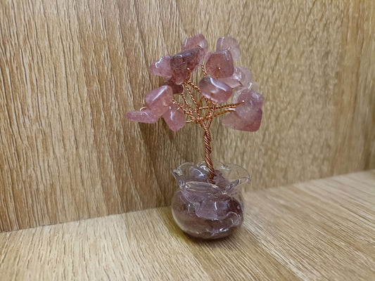 Strawberry Quartz Gem Tree