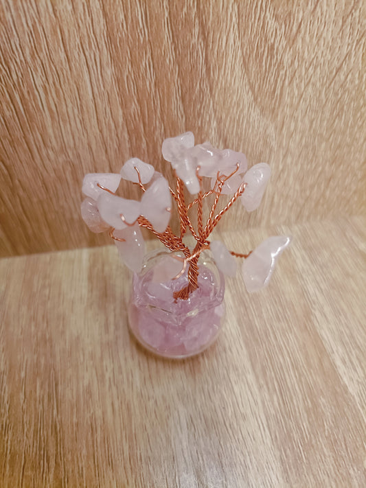 Rose Quartz Gem Tree