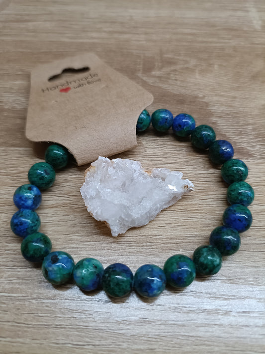 Bracelet Terre Lapis Lazuli avec Géode